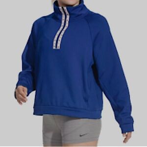 Nike Women’s Therma 1/2 Zip Fleece Pullover. Royal blue. Size small.